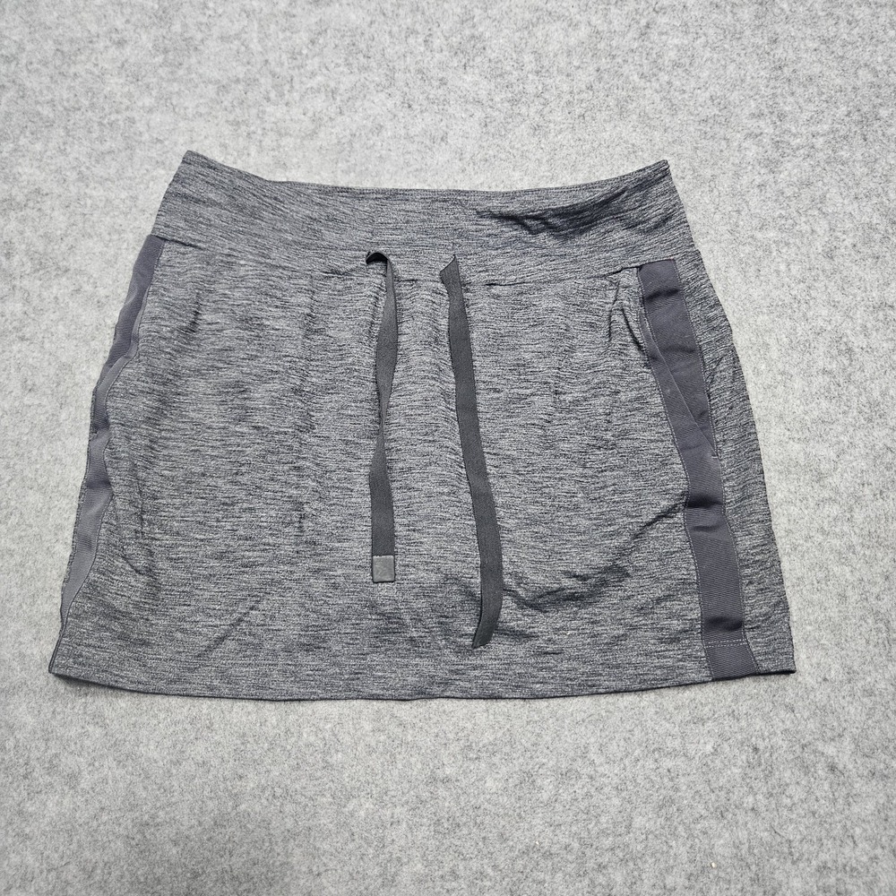 Athleta Metro Downtown Active Skort Skirt Tuxedo Stripe Black Medium